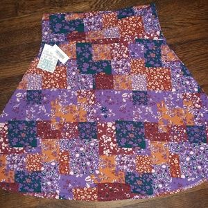 Quilt pattern knee length A-line Lularoe Azure